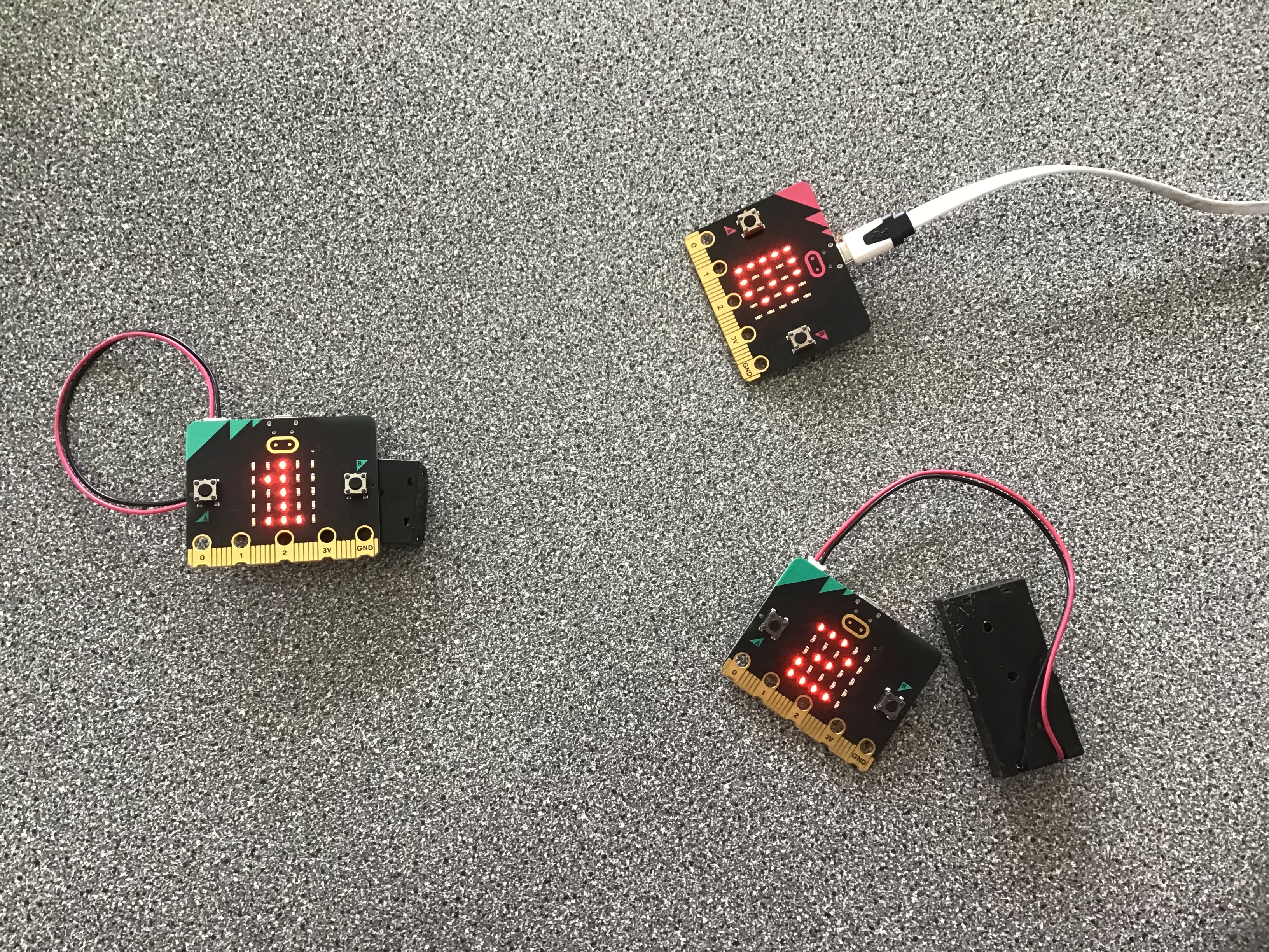 two microbits with base